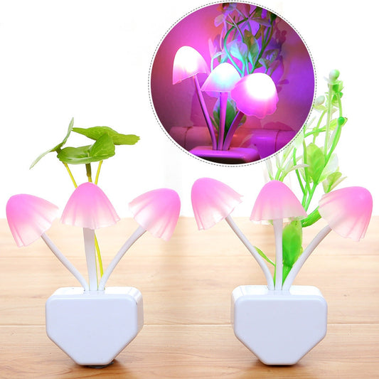 New LED Night Light Energy-saving Plug-in Induction Creative Mushroom Light For Home The Artful Oracle