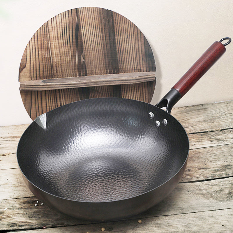 Iron Pan Traditional Iron Wok Handmade The Artful Oracle