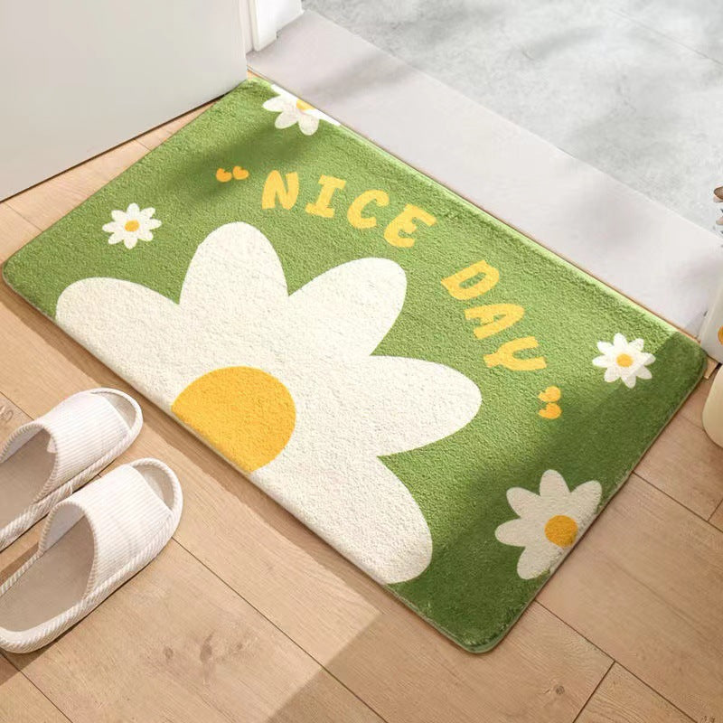 Bathroom Toilet Door Absorbent Non-slip Mat The Artful Oracle