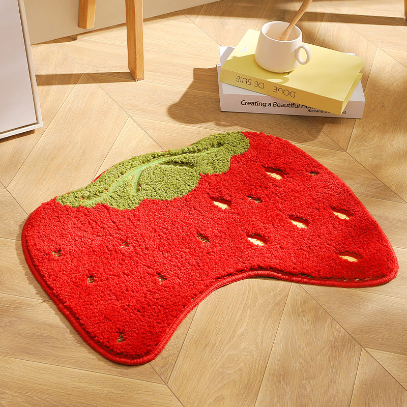 Ins Shaped Carpet Fruit Floor Mat Absorbs Water And Prevents Slipping The Artful Oracle