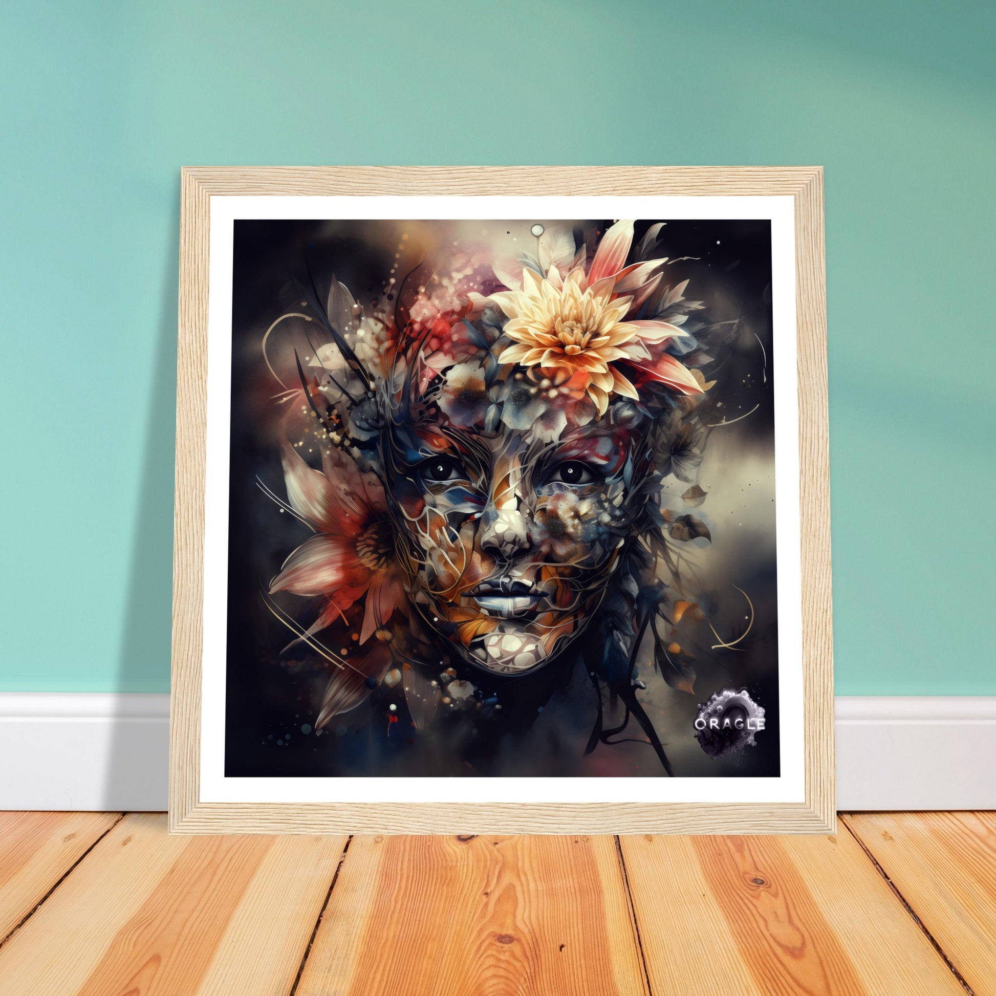 Petal Sprite: The Flower Nymph - Premium Matte Paper Wooden Framed Poster Gelato