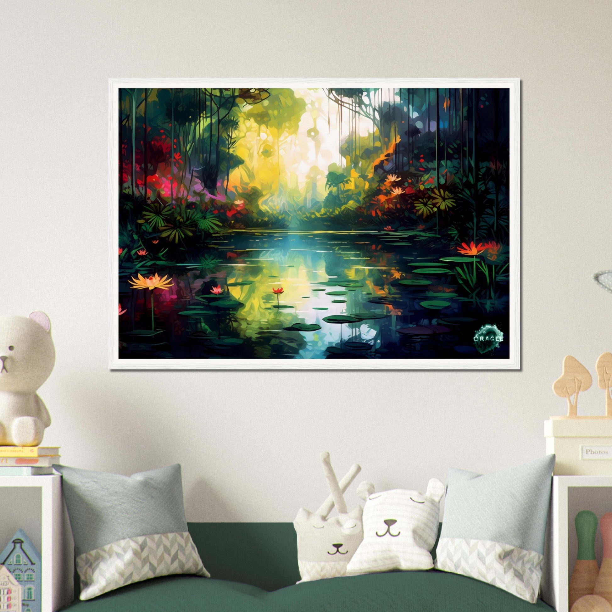 Radiance of the Rainforest - Premium Matte Paper Wooden Framed Poster Gelato