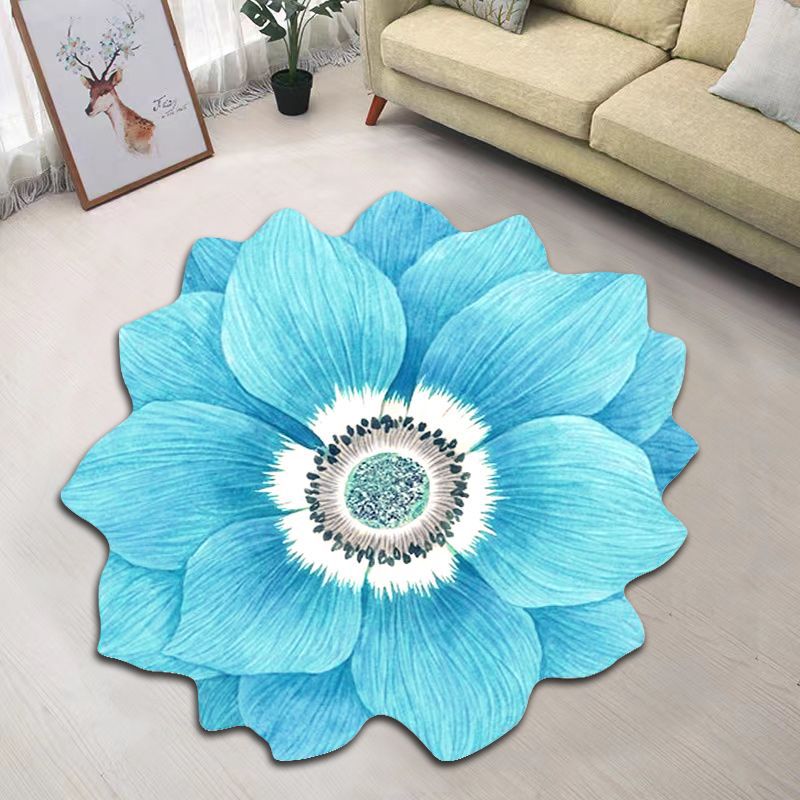 Creative Flower Living Room Tea Table Blanket Nordic Household Bedroom Floor Mat The Artful Oracle