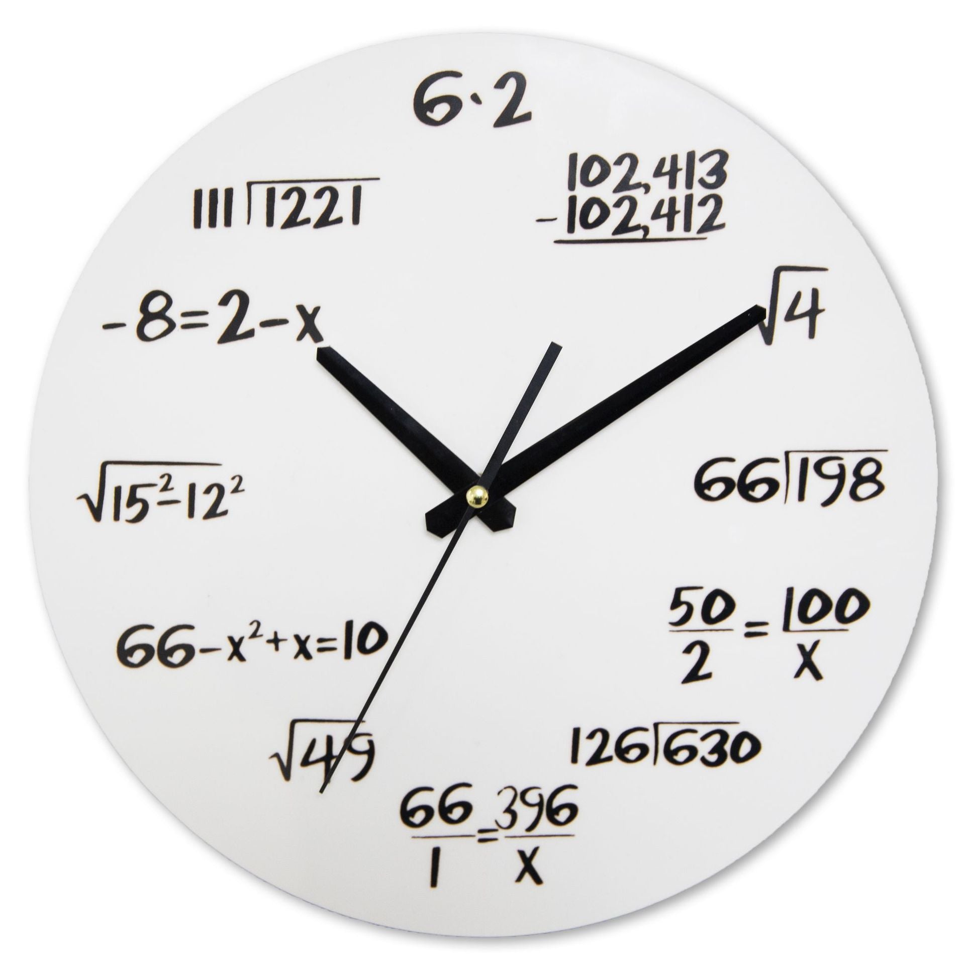 Creative Living Room Personalized Mathematical Decorative Wall Clock The Artful Oracle