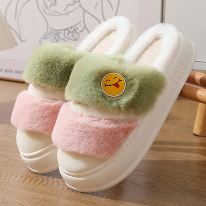 Thermal Cotton Slippers Cute Cartoon Winter Thickening The Artful Oracle