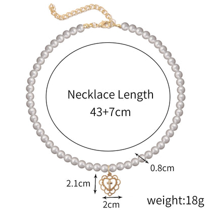 Women's Special-shaped Pearl Necklace Versatile French Advanced The Artful Oracle