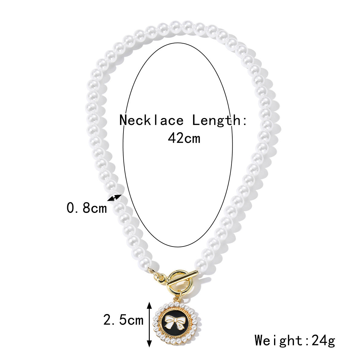 Women's Special-shaped Pearl Necklace Versatile French Advanced The Artful Oracle