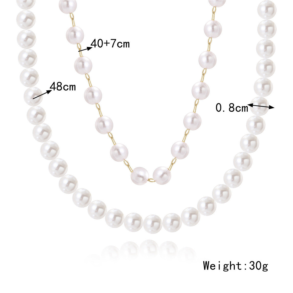 Women's Special-shaped Pearl Necklace Versatile French Advanced The Artful Oracle