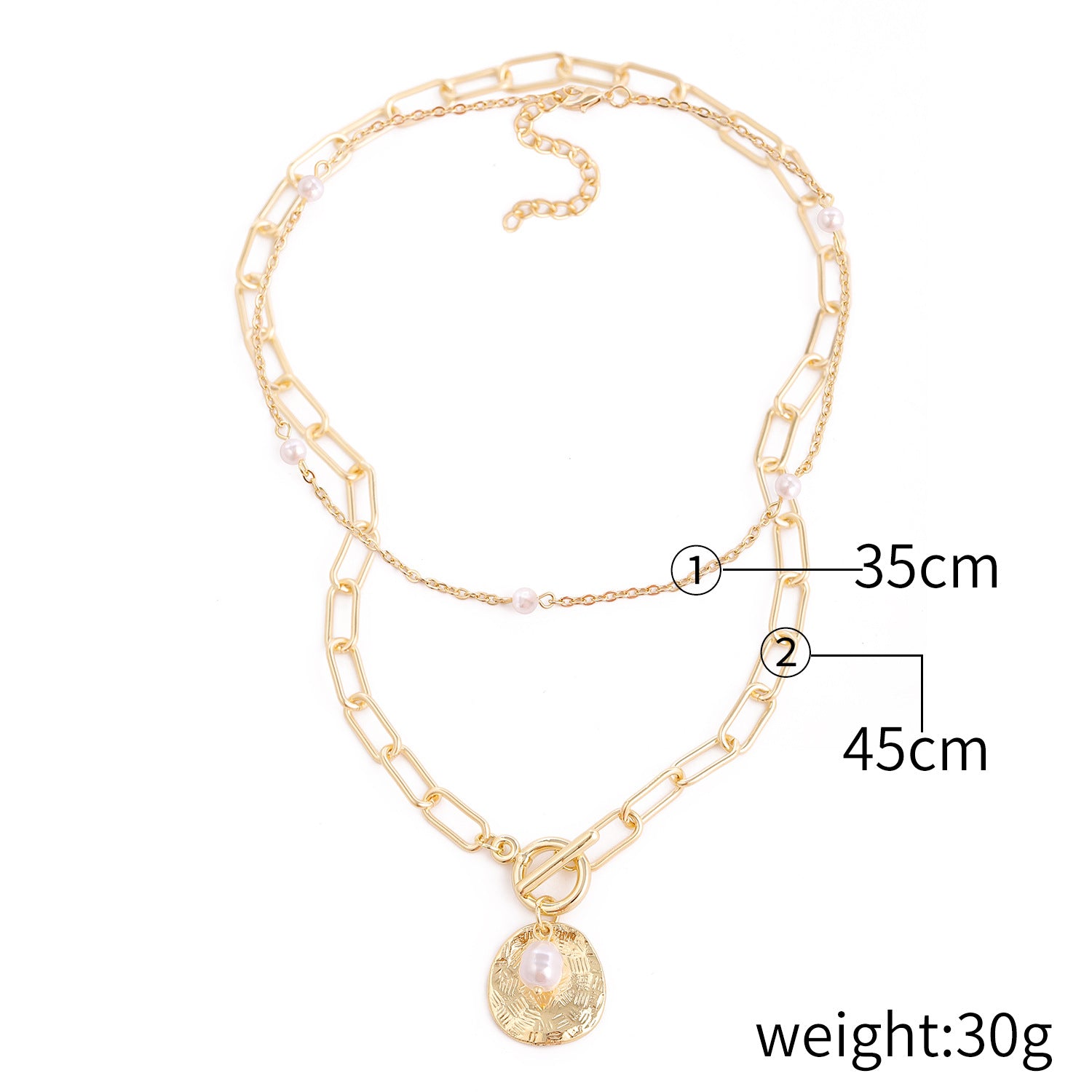 Women's Special-shaped Pearl Necklace Versatile French Advanced The Artful Oracle