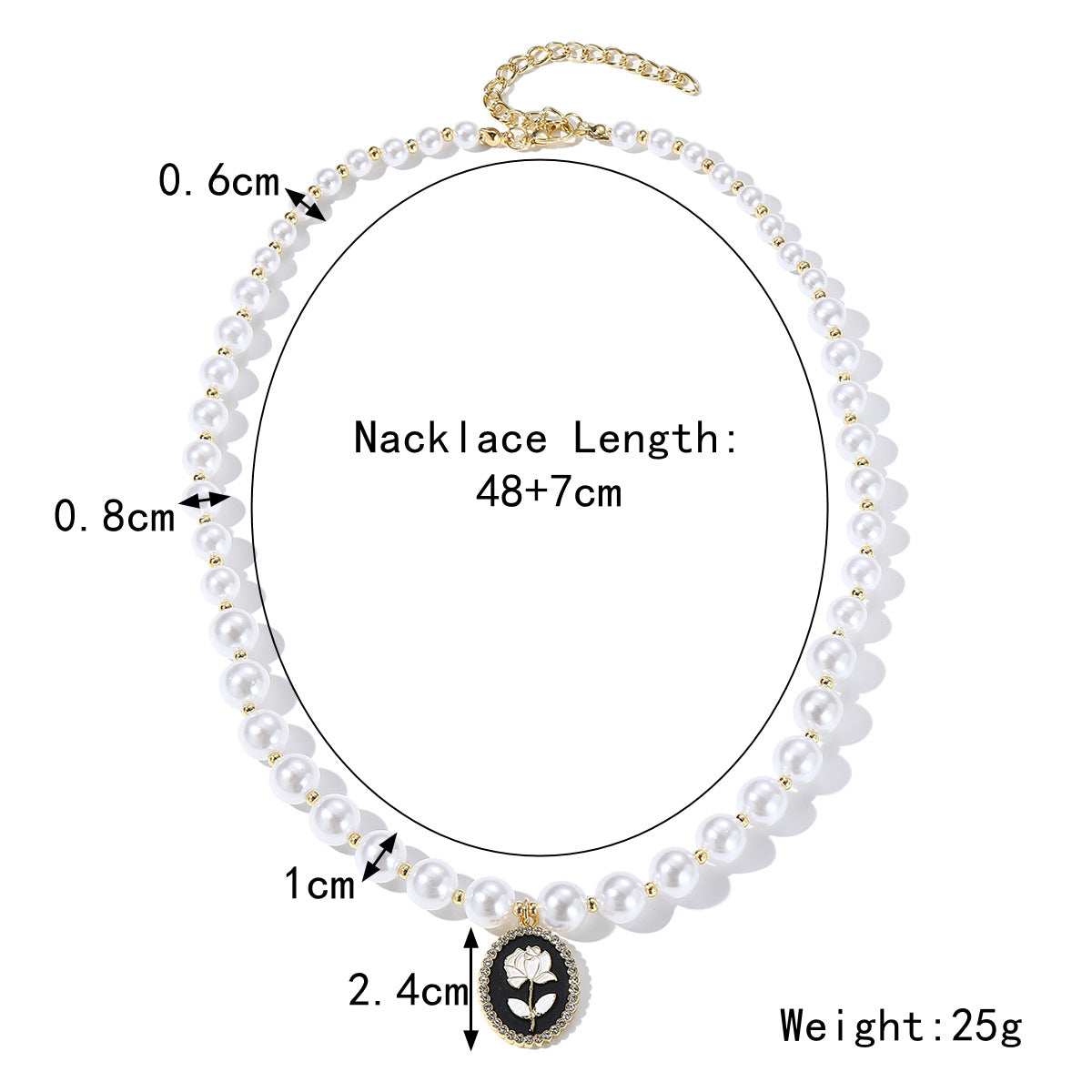 Women's Special-shaped Pearl Necklace Versatile French Advanced The Artful Oracle