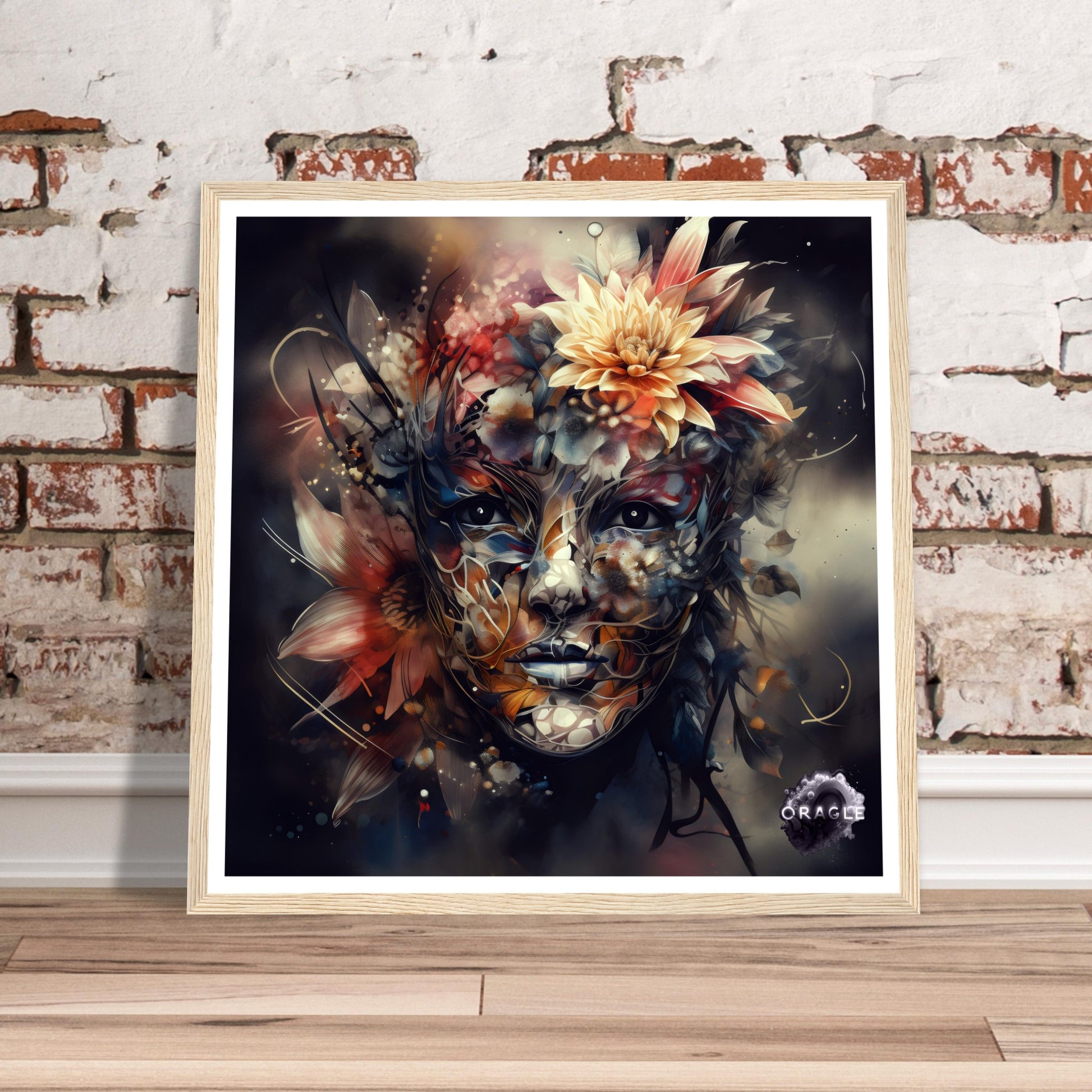 Petal Sprite: The Flower Nymph - Premium Matte Paper Wooden Framed Poster Gelato