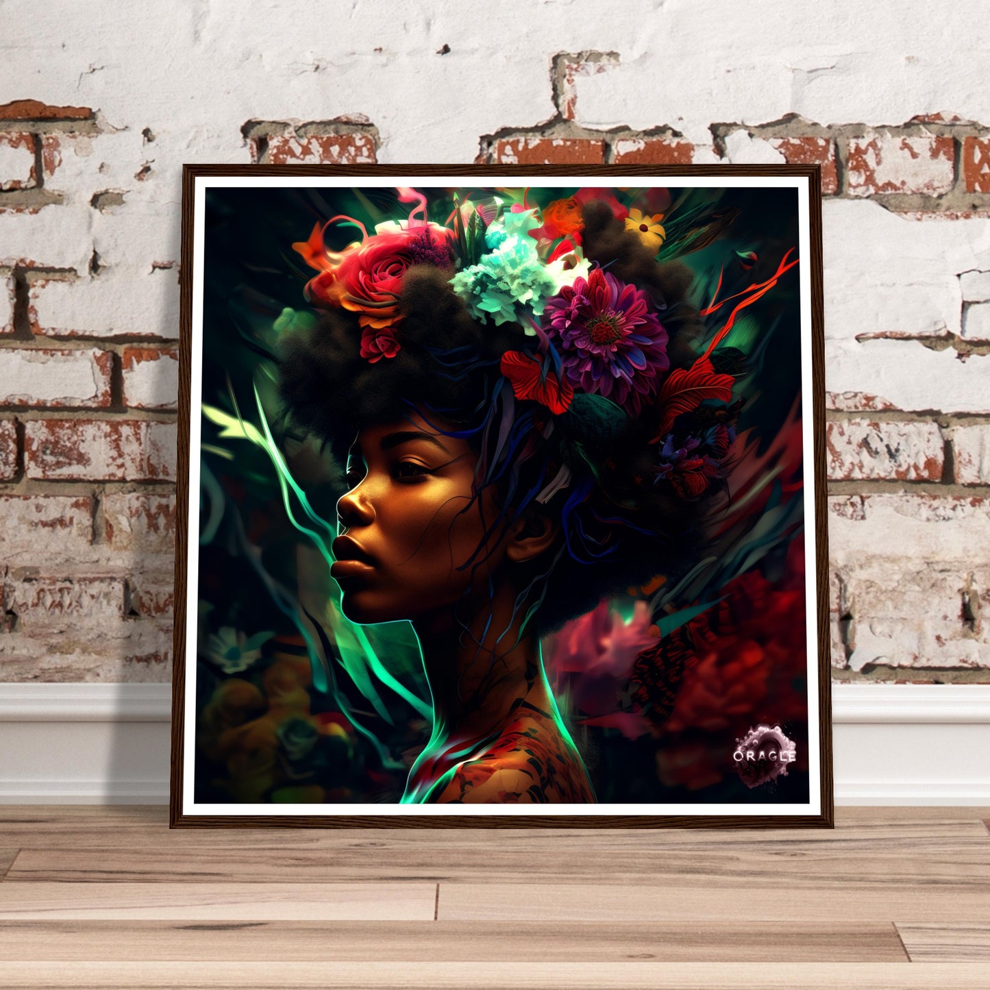 Mystic Noir - Premium Matte Paper Wooden Framed Poster Gelato