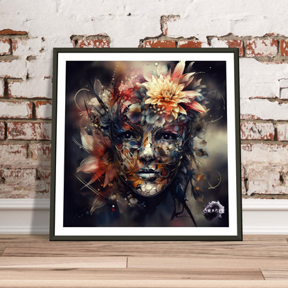 Petal Sprite: The Flower Nymph - Premium Matte Paper Wooden Framed Poster Gelato