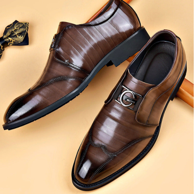 Mens Fashionable And Versatile Casual Business Leather Shoes The Artful Oracle