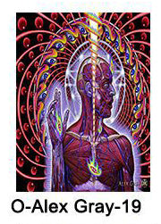 Abstract Psychedelic Alex Poster Canvas Painting The Artful Oracle