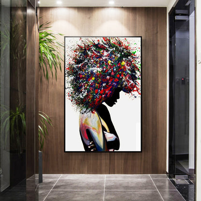 Decorative Painting Of Beautiful Woman In Modern Graffiti Art The Artful Oracle