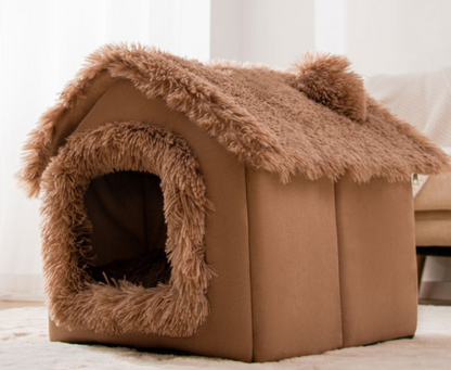 Foldable Dog House Pet Cat Bed Winter Dog Villa Sleep Kennel Removable Nest Warm Enclosed Cave Sofa Pets Supplies The Artful Oracle