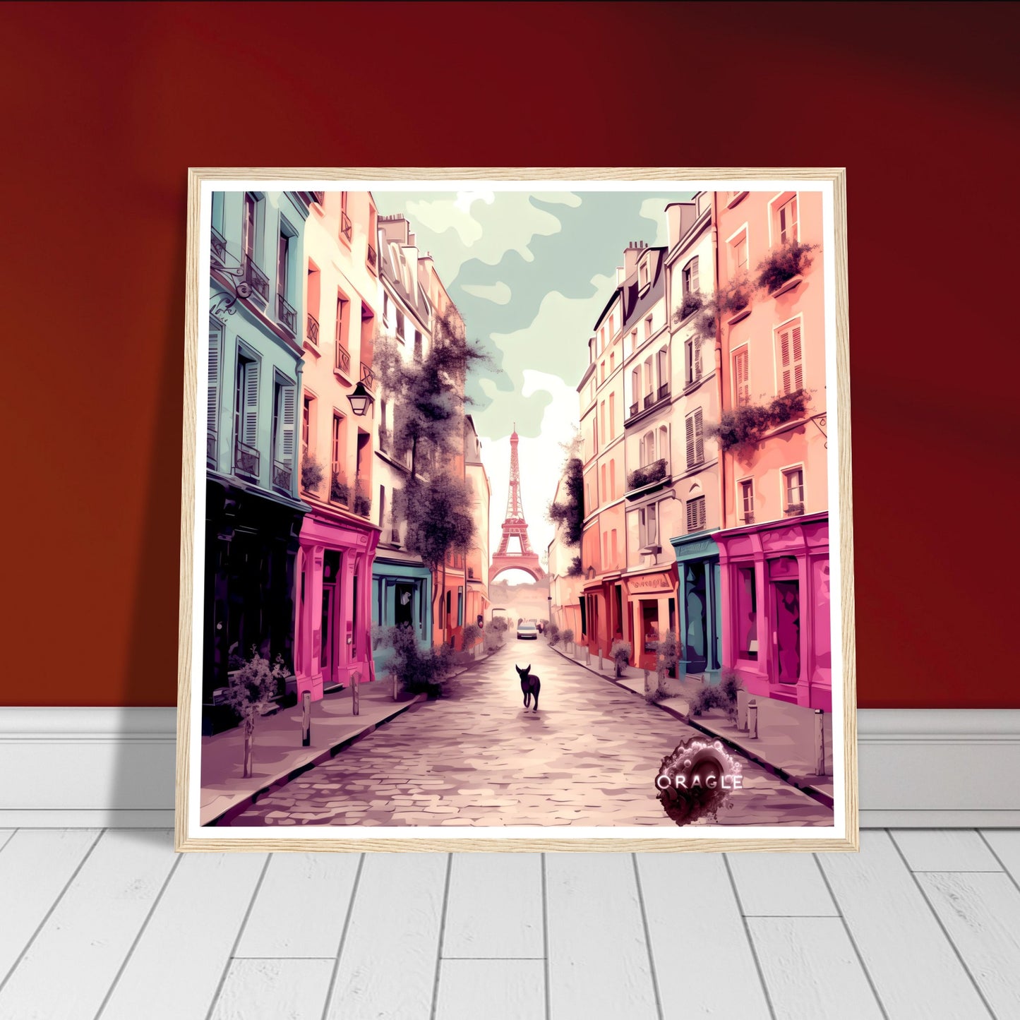 Osiris in Paris - Premium Matte Paper Wooden Framed Poster Gelato