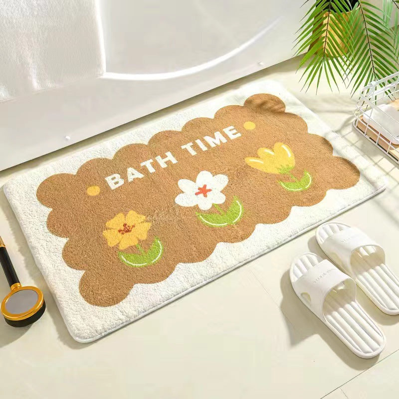 Bathroom Toilet Door Absorbent Non-slip Mat The Artful Oracle