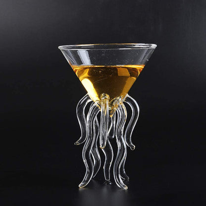 Creative Aquarium 3D Jellyfish Molecular Cocktail Glass For Bar Nightclub Party Scaleph Octopus Alviero Martini Wine Glasses Cup The Artful Oracle