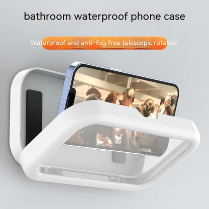 Bathroom Rotatable Waterproof Mobile Phone Box Punch-free The Artful Oracle