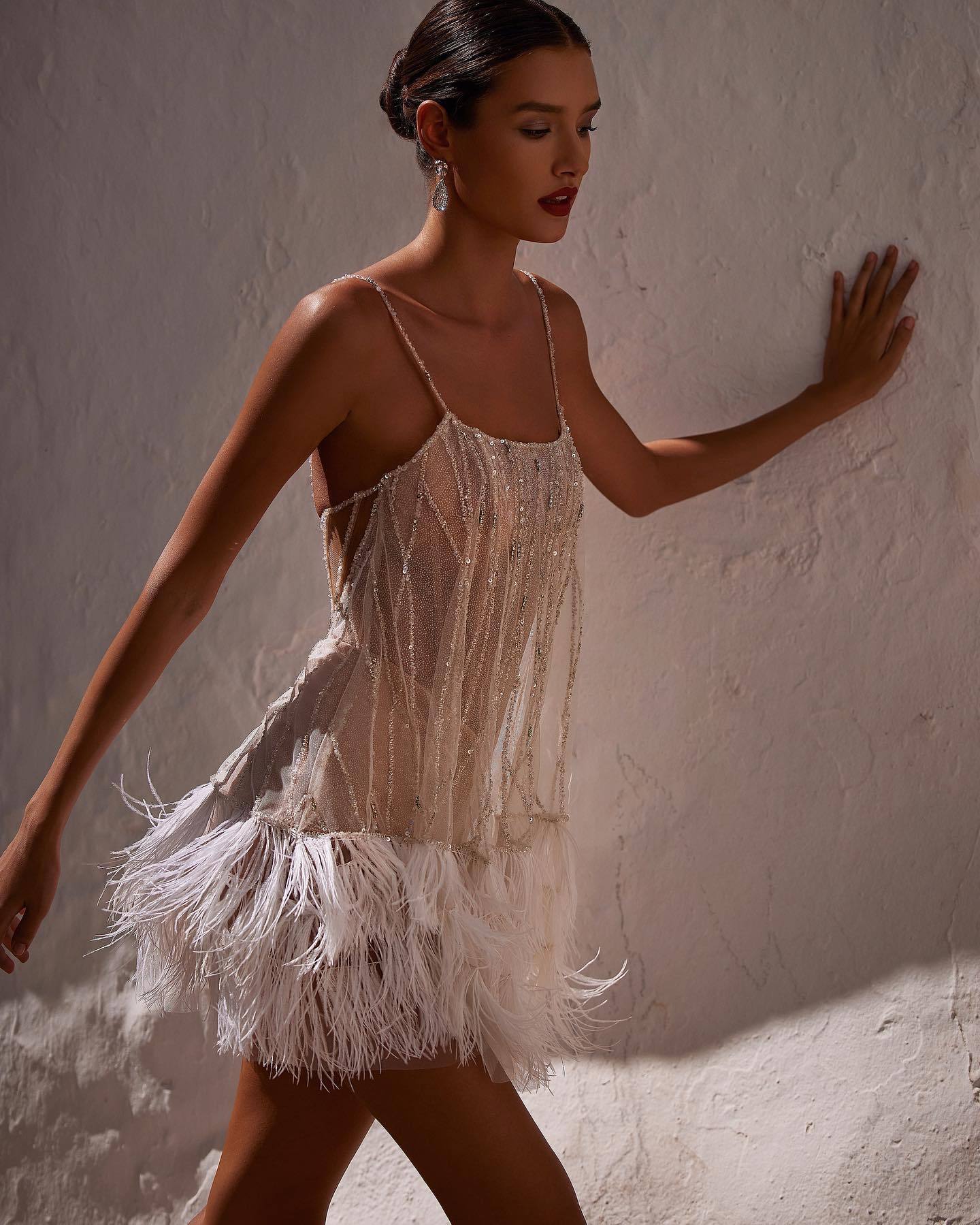 Party Dress Backless Skirt Tiered Fringe The Artful Oracle