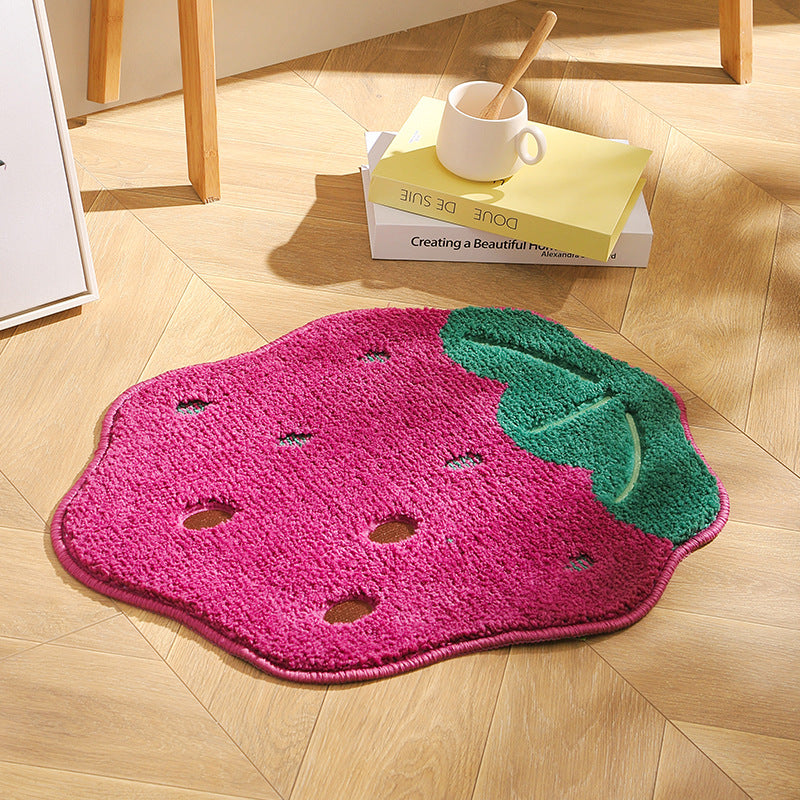 Ins Shaped Carpet Fruit Floor Mat Absorbs Water And Prevents Slipping The Artful Oracle