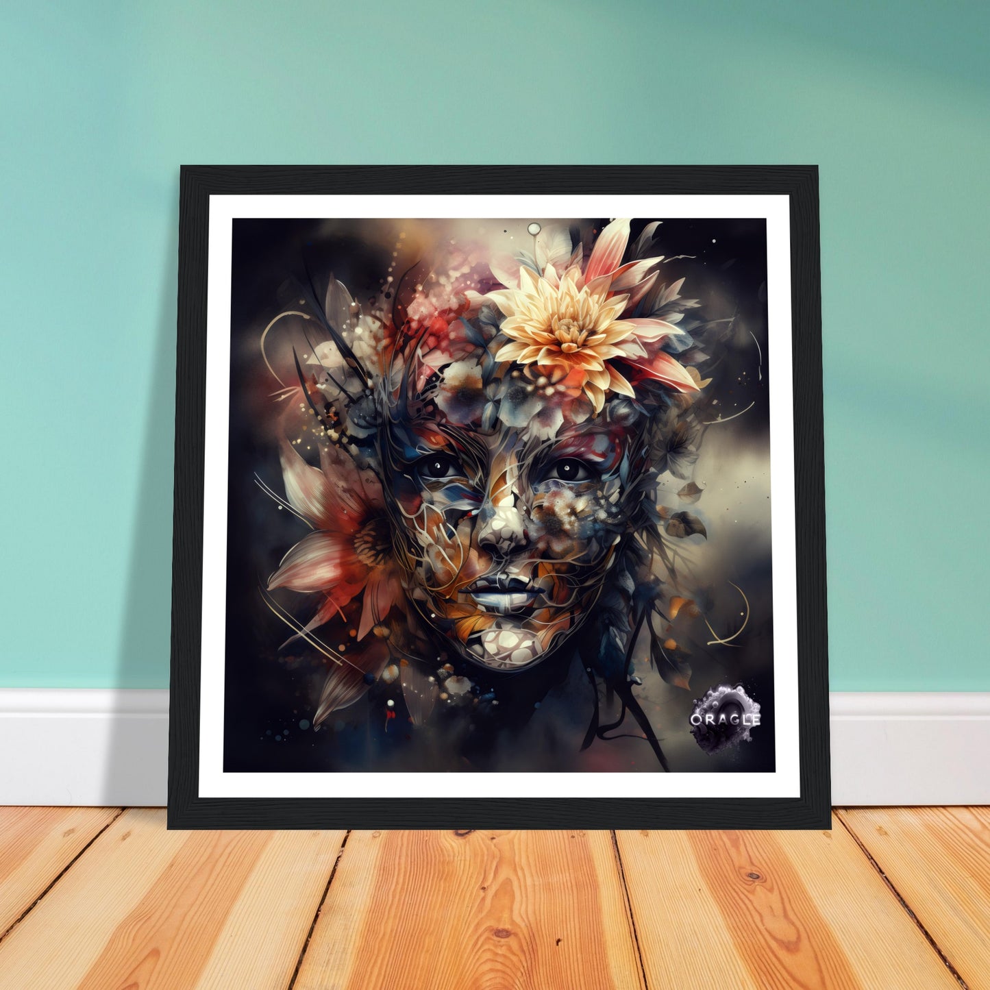 Petal Sprite: The Flower Nymph - Premium Matte Paper Wooden Framed Poster Gelato