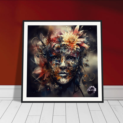 Petal Sprite: The Flower Nymph - Premium Matte Paper Wooden Framed Poster Gelato