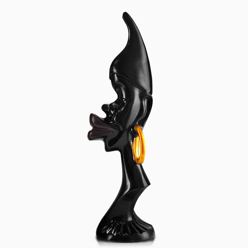 Black Couple Ornament Decoration Abstract Art Sculpture The Artful Oracle