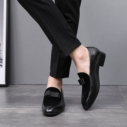 Men's Casual Leather Bow Leather Shoes Taobao Trendy The Artful Oracle