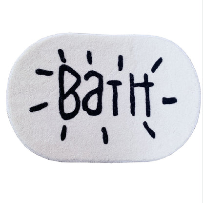 Simple Bathroom Door Absorbent Bathroom Anti-slip Mats Floor Mat The Artful Oracle