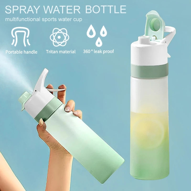 Spray Water Bottle For Girls Outdoor Sport Fitness Water Cup Large Capacity Spray Bottle Drinkware Travel Bottles Kitchen Gadgets The Artful Oracle