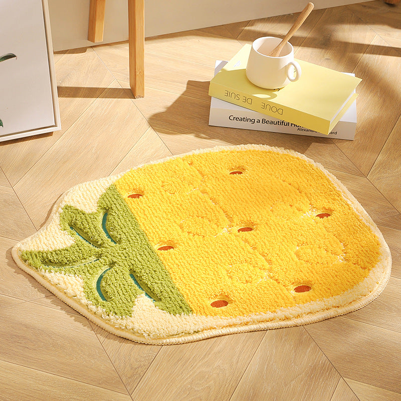 Ins Shaped Carpet Fruit Floor Mat Absorbs Water And Prevents Slipping The Artful Oracle