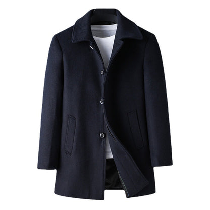 Trench Coat Mid-length Long Sleeve Lapel Korean Style Casual Jacket The Artful Oracle