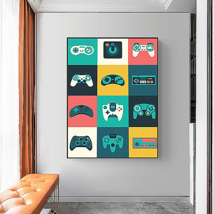 Creative Home Decor Game Controller Canvas Painting The Artful Oracle