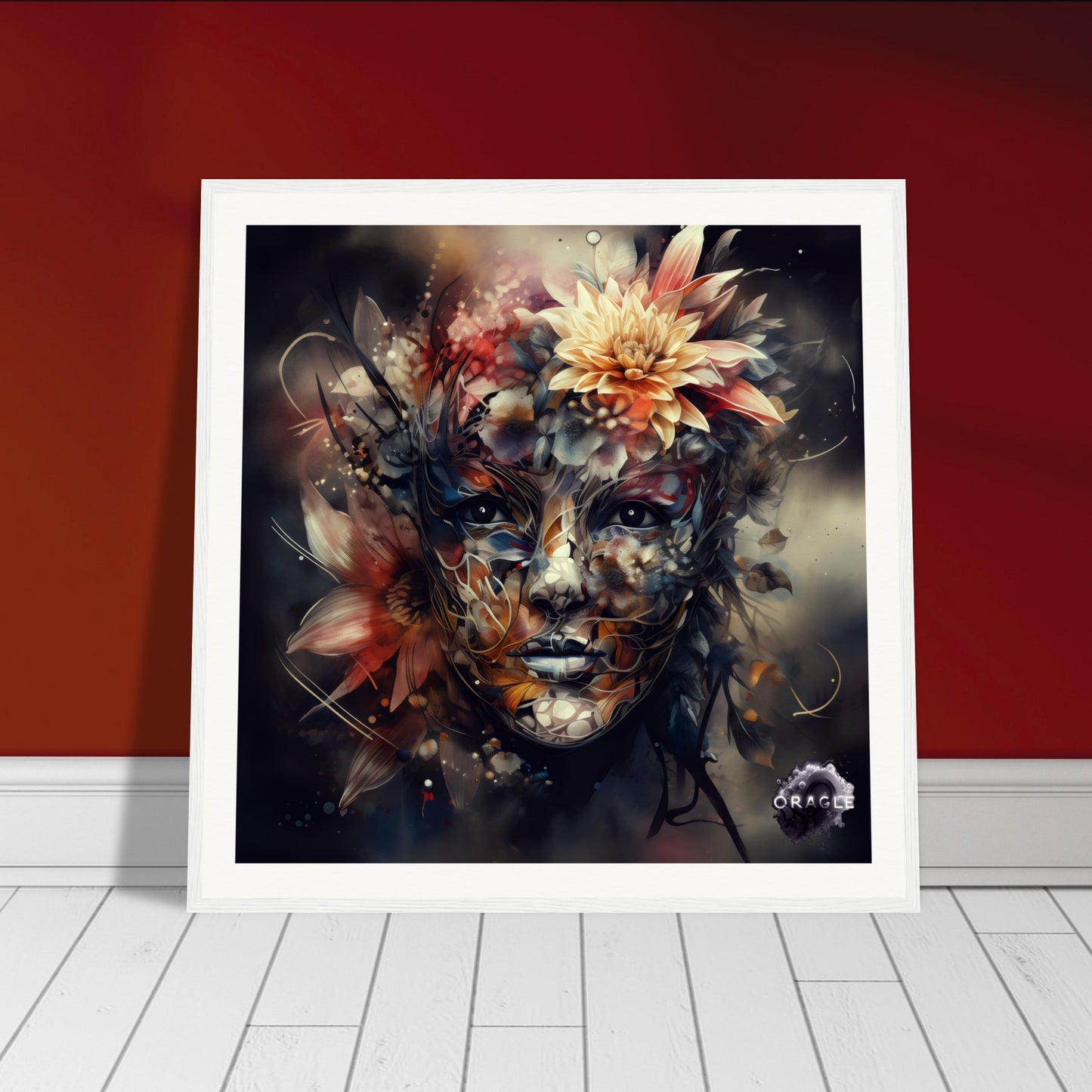 Petal Sprite: The Flower Nymph - Premium Matte Paper Wooden Framed Poster Gelato