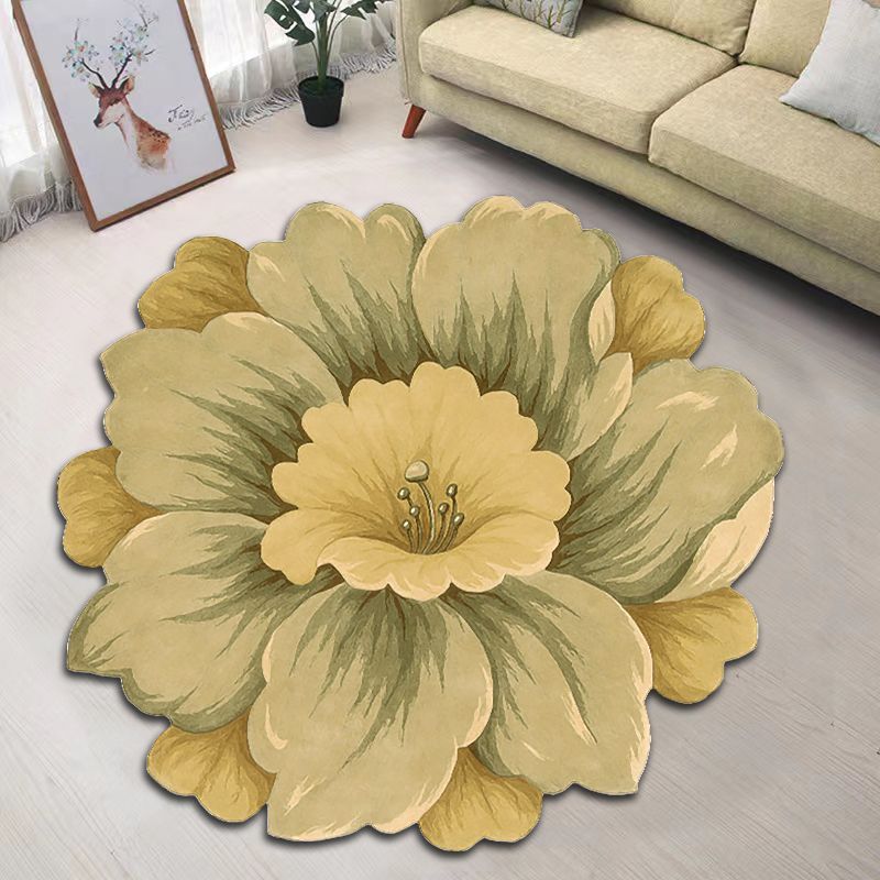 Creative Flower Living Room Tea Table Blanket Nordic Household Bedroom Floor Mat The Artful Oracle