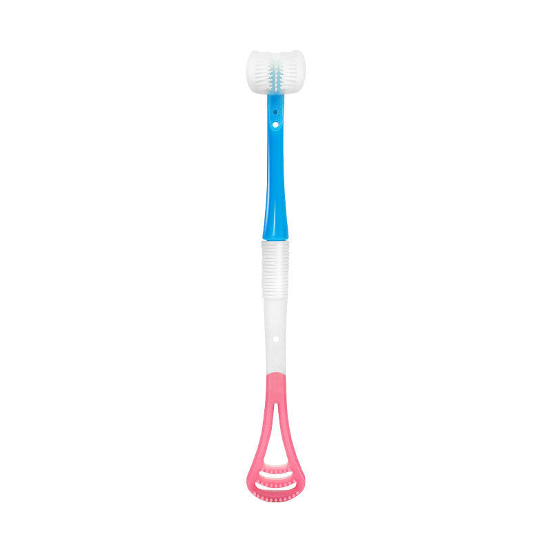 Baby Toothbrush Multi-function Tongue Coating Brush Silicone 3d Material The Artful Oracle