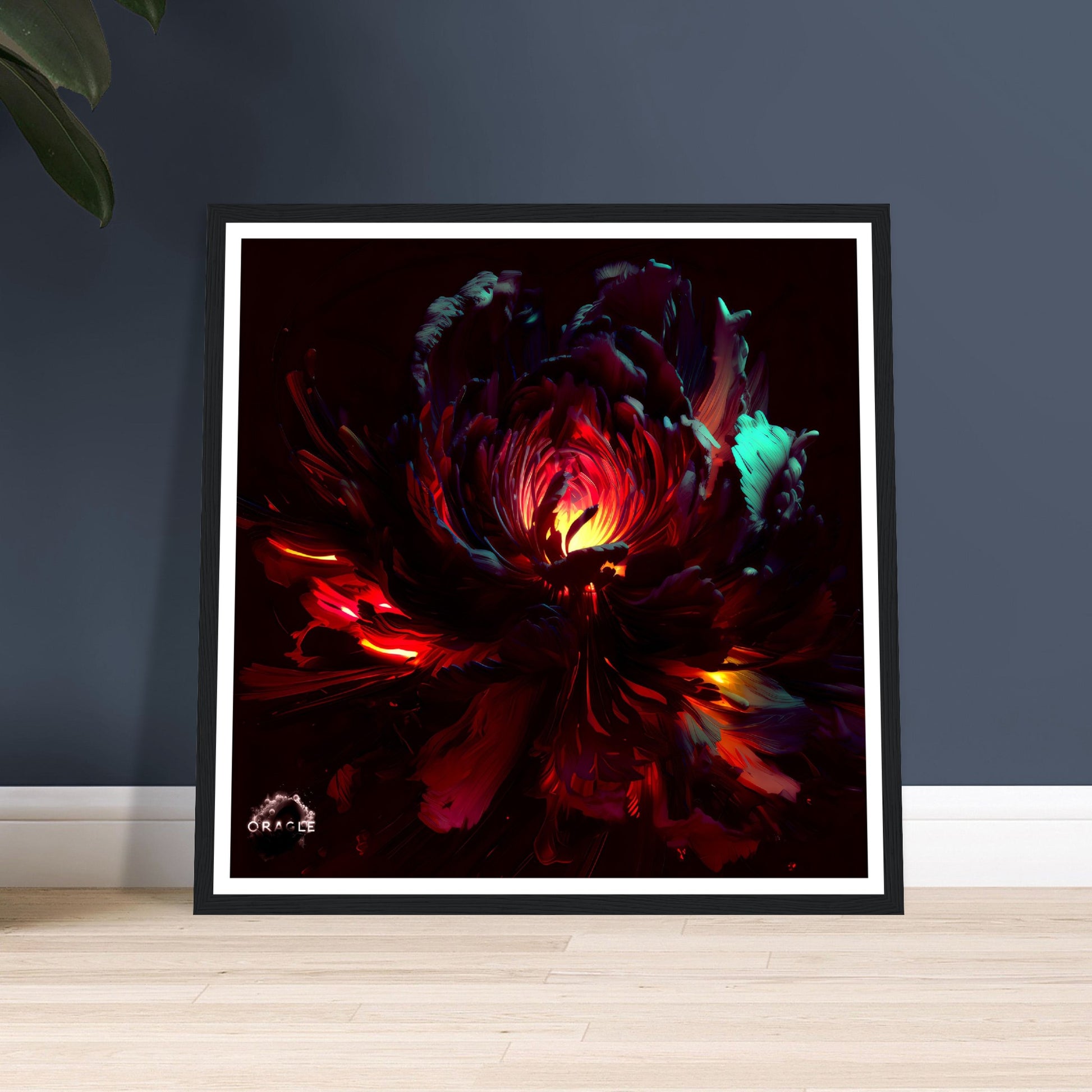 Illuminated Blossom - Premium Matte Paper Wooden Framed Poster Gelato