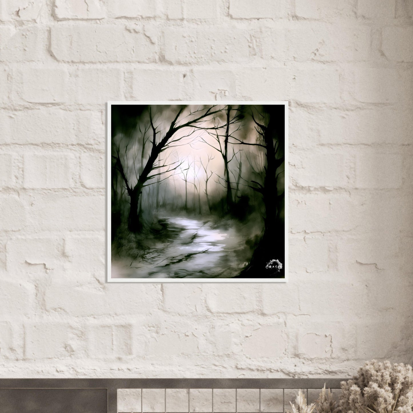 Whispering Shadows - Premium Matte Paper Wooden Framed Poster Gelato