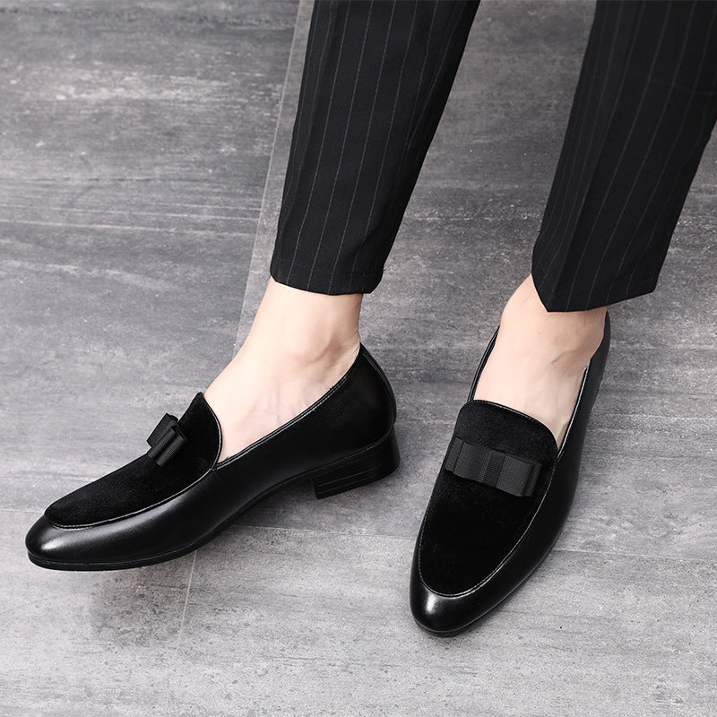 Men's Casual Leather Bow Leather Shoes Taobao Trendy The Artful Oracle