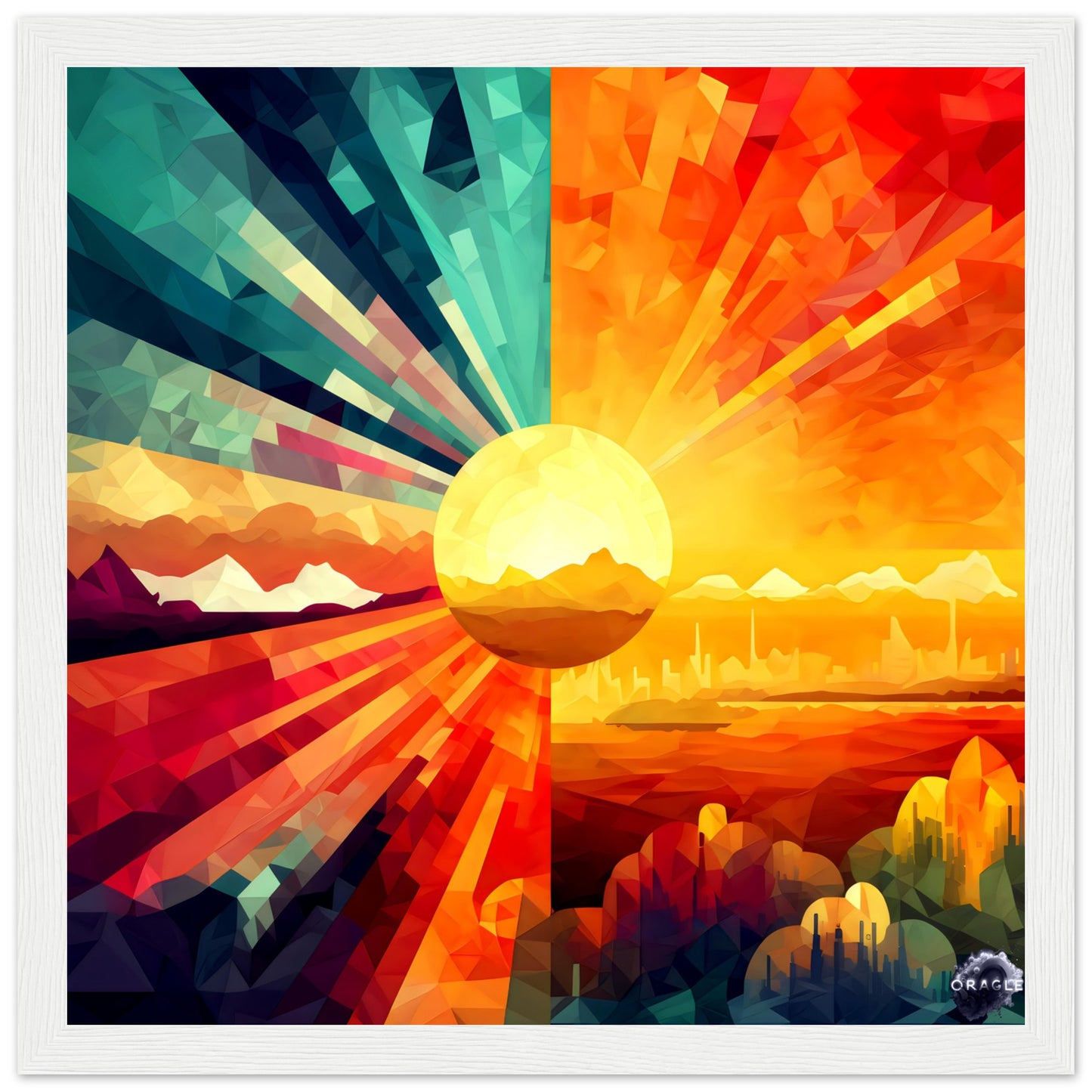 Sun Transitions - Premium Matte Paper Wooden Framed Poster Gelato