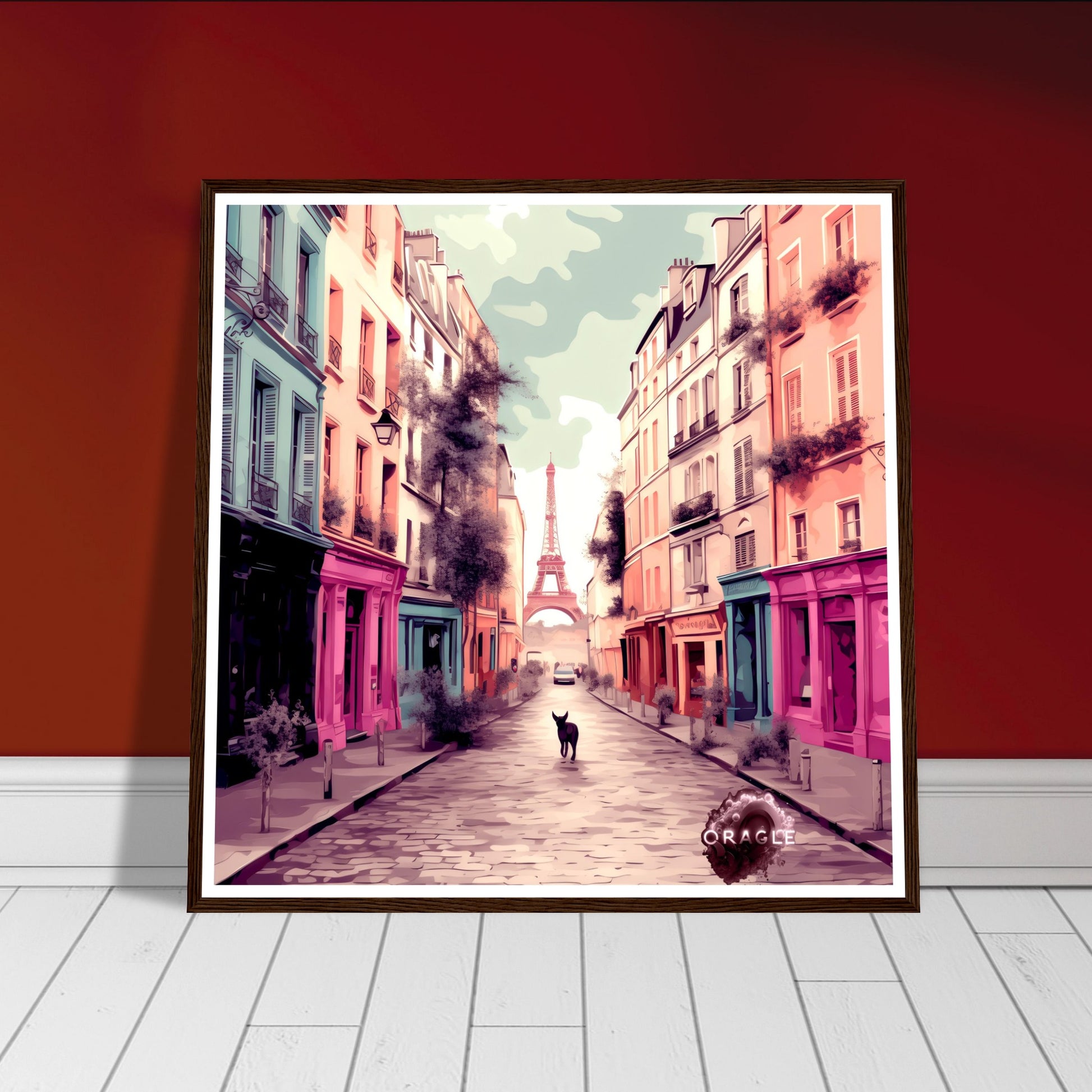 Osiris in Paris - Premium Matte Paper Wooden Framed Poster Gelato