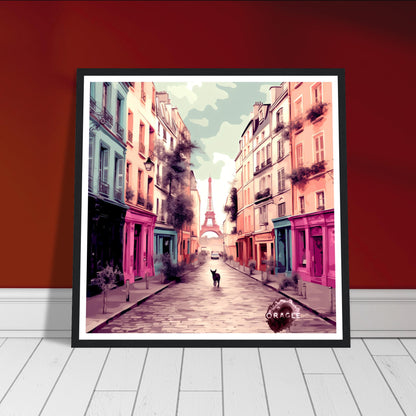 Osiris in Paris - Premium Matte Paper Wooden Framed Poster Gelato