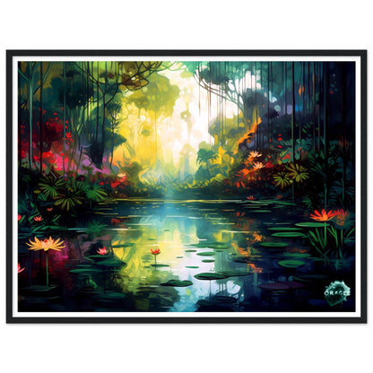 Radiance of the Rainforest - Premium Matte Paper Wooden Framed Poster Gelato