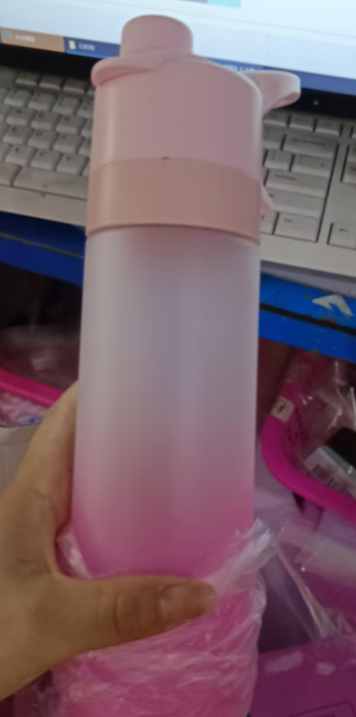 Spray Water Bottle For Girls Outdoor Sport Fitness Water Cup Large Capacity Spray Bottle Drinkware Travel Bottles Kitchen Gadgets The Artful Oracle