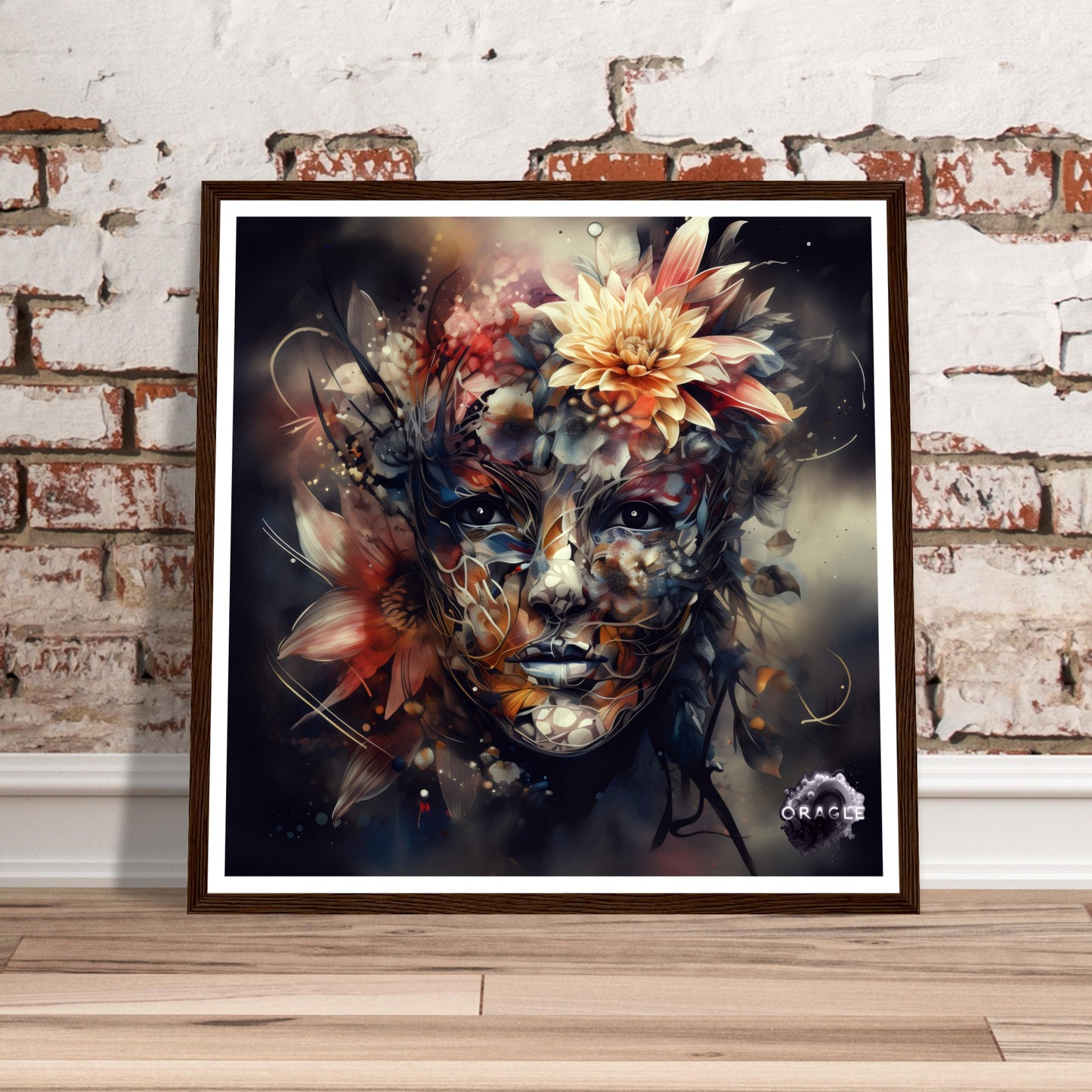 Petal Sprite: The Flower Nymph - Premium Matte Paper Wooden Framed Poster Gelato