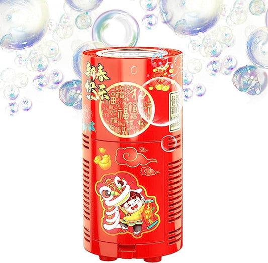 Fireworks Bubble Machine With 80ml Bubble Solution, Portable Automatic Bubble Machine With Lights And Closeable Music, Bubble Maker Toys For Kids Outside Activities Parties Wedding Christmas The Artful Oracle