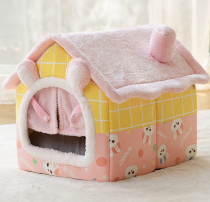 Foldable Dog House Pet Cat Bed Winter Dog Villa Sleep Kennel Removable Nest Warm Enclosed Cave Sofa Pets Supplies The Artful Oracle